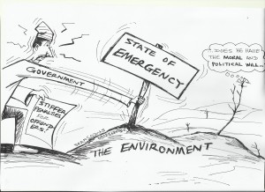 State of emergency on the environment