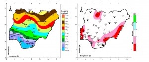 Maps showing the onset of rain in 2014