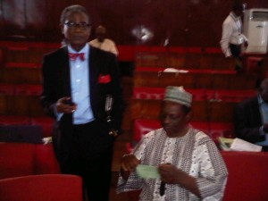 Prof Chidi Ibe (standing)