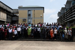 Participants at the close of the conference. In the front row in green is Mrs Mariam Yunusa, Manager, African Urban Agenda and Head of Inter-Agency Branch UN-Habitat, Nairobi, Kenya