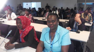 Uduak Ekpa (Senior Scientist at the CCD) (right) with Saadatu Gambo (Scientist)