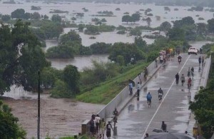 Weeks of very heavy rainfall have triggered widespread flooding in Malawi. Photo credit: Water Journalists – Africa