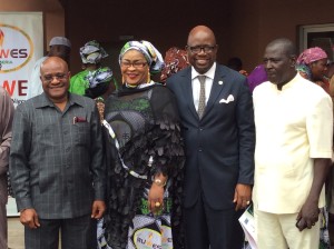 Sir John, Mrs Abubakar, Mr Toure and Mr Mangset