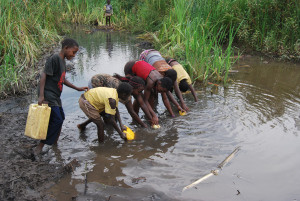 Over half of all people in developing countries suffer at any given time from a health problem caused by water and sanitation deficits