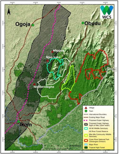 Northern section of the proposed highway