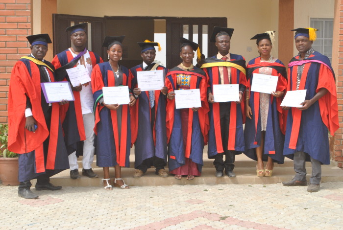 The Batch B M. Tech graduates in CCALU under the WASCALprogramme at FUT Minna