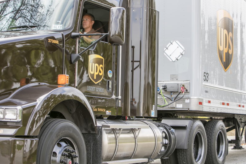 UPS Liquefied Natural Gas (LNG) Tractor