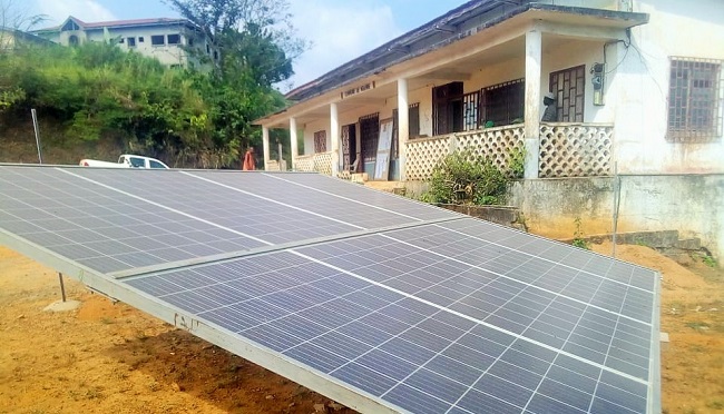 Solar panels at Ngambe Council