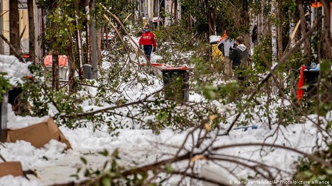 Madrid snowstorm