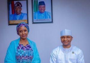 Hamzat Lawal and Ms Hadiza Bala Usman